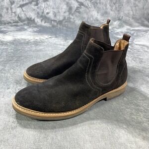 Nordstrom 1901 Leather Chelsea Boots Brown Mens Size 14 M Brown Slip On Ankle